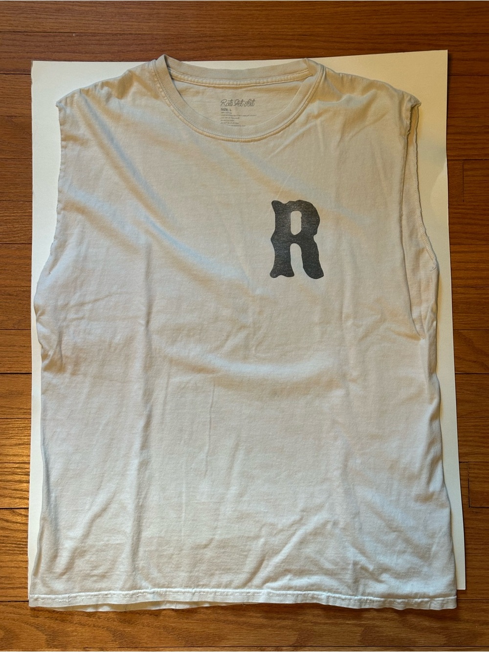 White Sleeveless Graphic Tee